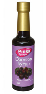 Pinks Syrups, Damson Syrup recipe